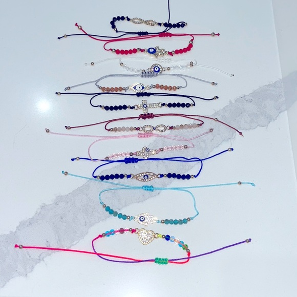 Jewelry - Evil Eye Bracelets 2 For $8 Colors & Styles Available in Pictures Above ❤️💜💙💚